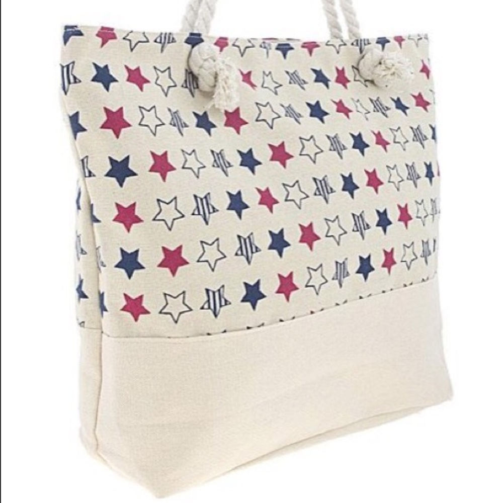 Canvas Beach Tote Bag - Picture 2 of 4